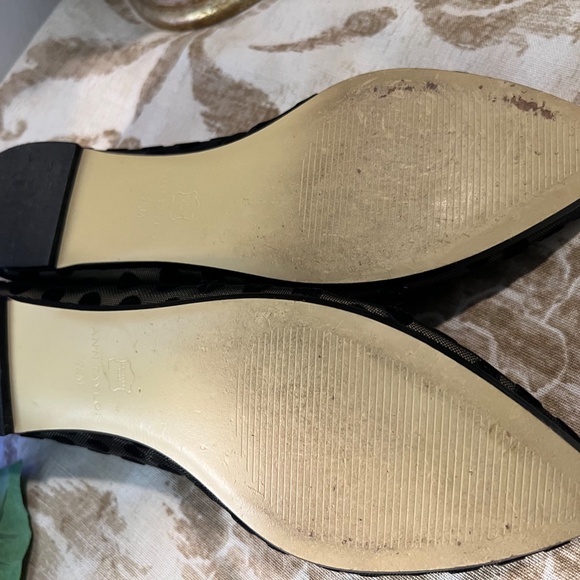 Ann Taylor Polka Dot Fun Flats Party Shoes - Size 7 1/2 - Picture 5 of 7